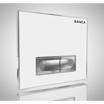 Sanica P5 fehér/króm nyomólap