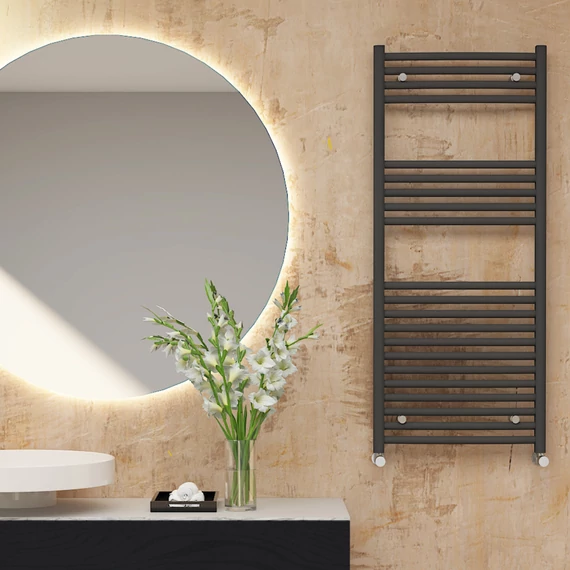 Sanica antracit íves törölközőszárító radiátor 600x1000