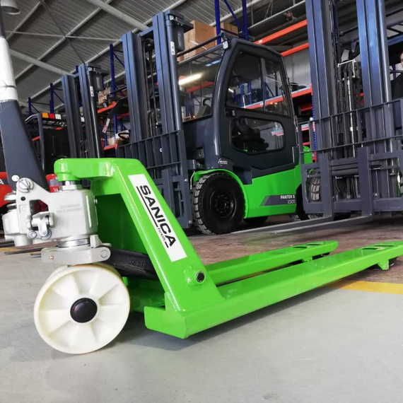 Sanica SNC 2500 kézi raklapemelő béka (2500 kg) - kemény kerekes